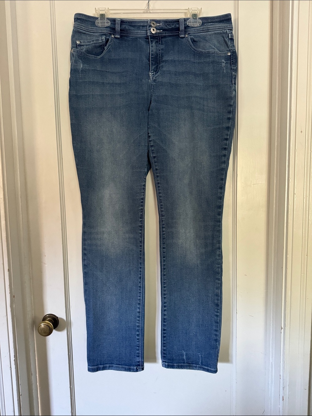 INC International Concepts Women's Slim Skinny Jeans - Medium Blue Wash